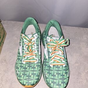 Brooks Green and Orange Athletic Shoes
